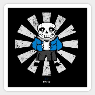 Sans Retro Japanese Undertale Magnet